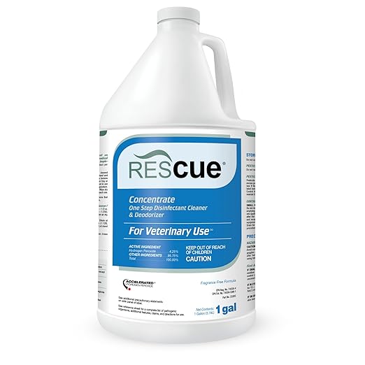 REScue One-Step Disinfectant Cleaner & Deodorizer – For Veterinary Use, Animal Shelters, Pet Foster Homes, Kennels, Litter Box, Concentrate – 1 Gallon