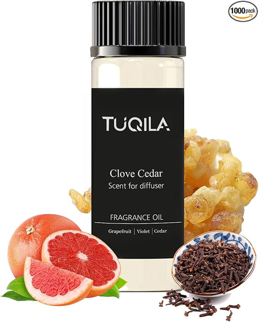 Hotel Waterless Diffuser Oil Clove Cedar 20ML Sampler, Essential Scent Oil Usage Cold Air Waterless Diffuser, Luxury Scents Oils Fragrance for Home