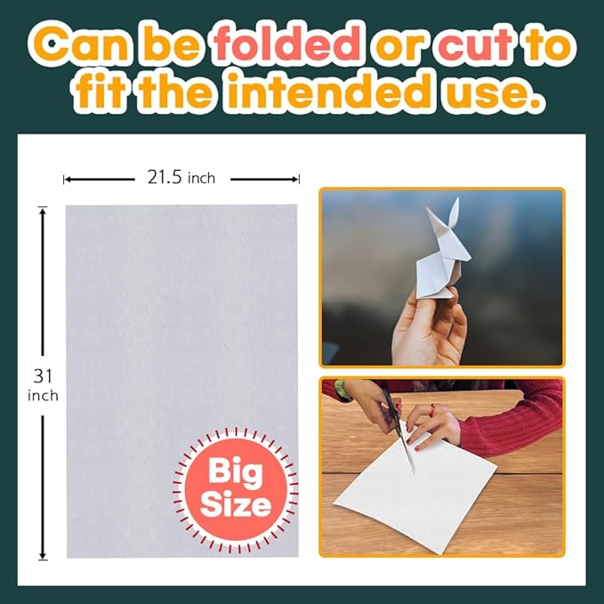 HA SHI Bird Cage Liner - 120 Acid-Free Newsprint Sheets, 31" x 21.5", 5.5 lb - Perfect for Packing, Pet Cages, Non-Toxic & Safe for Birds, Ideal for Crafts, Shipping, Moving