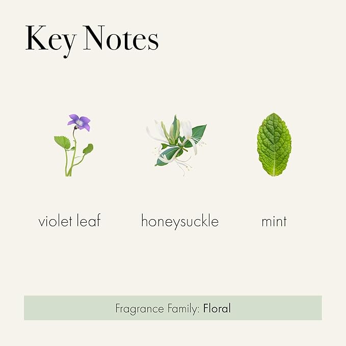 LAFCO New York Classic Candle, Wild Honeysuckle - 6.5 oz - 50-Hour Burn Time - Reusable, Hand Blown Glass Vessel - Made in The USA