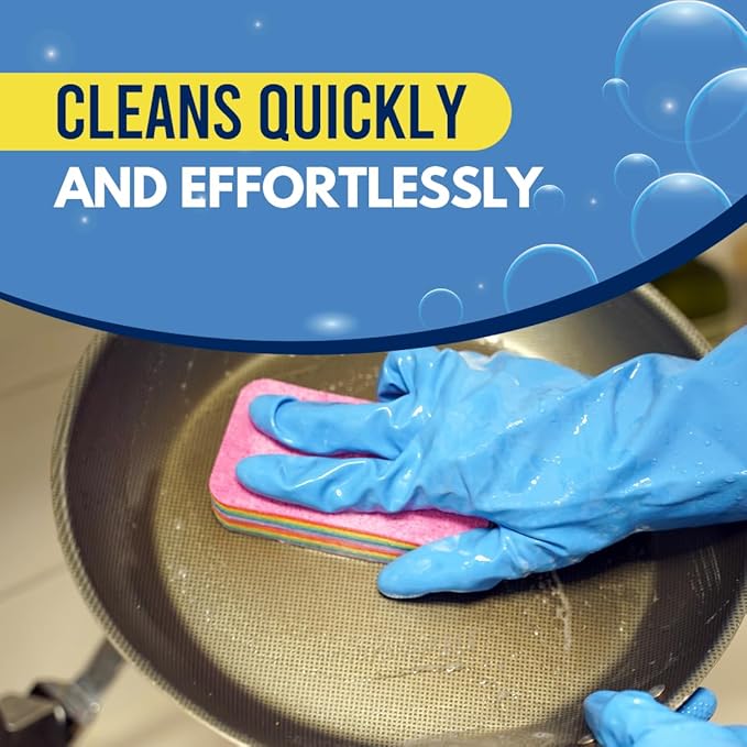 3 Pack 12-Layer Tearable Sponges, Multi-Layered PVA Microfiber Cleaning Pad – Ultra Absorbent, Reusable, Easy to Separate Layers – Ideal for Kitchen Cleaning and Household Surfaces