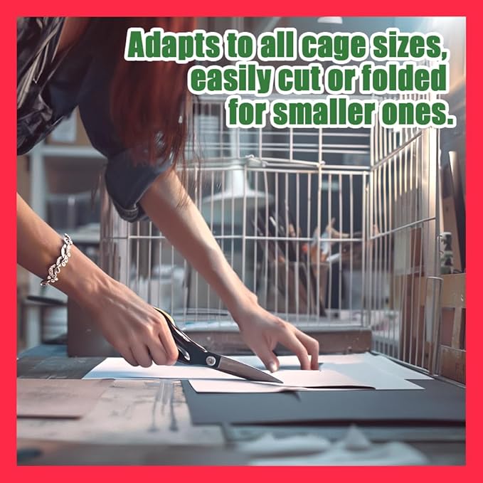 HASHI Bird Cage Liner - 120 Disposable Sheets Made from Acid-Free Newsprint. Non-Toxic for Birds, Ideal for Packing, Pet Cages, Crafts, Shipping, and Moving. Easy to Clean (31"x21.5")