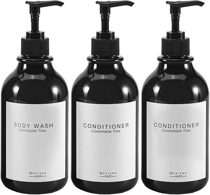 Shampoo and Conditioner Dispenser for Shower Wall,Shower Soap Dispenser 3 Chamber No Drill,Refillable for Shampoo Lotion Oil Shower Soap Hand Soap and Dish Soap…