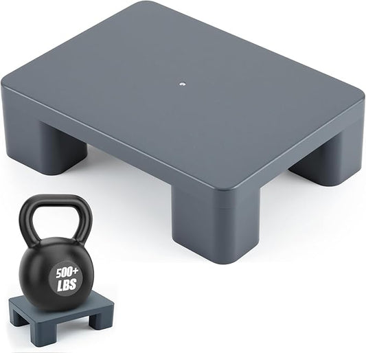 1 Pack Dunnage Rack, 15.75" Long x 11.81" Wide, 4.72" Height Plastic Dunnage Rack, 600+ Pound Capacity Storage Commercial Food Service Storage in Restaurant Kitchens Shop, Gray