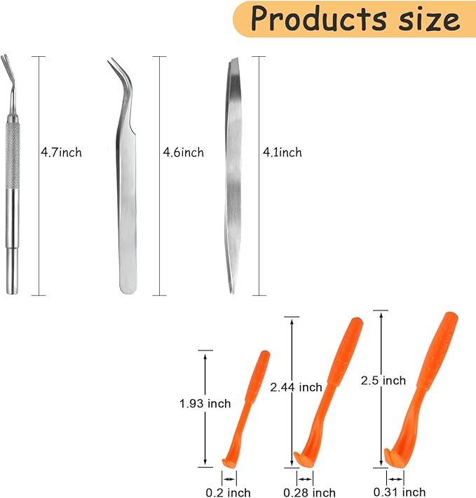 Dog Grooming Combs 10 Pack, Stainless Steel Tear Stain Remover Combs Set for Long and Short Haired Pet