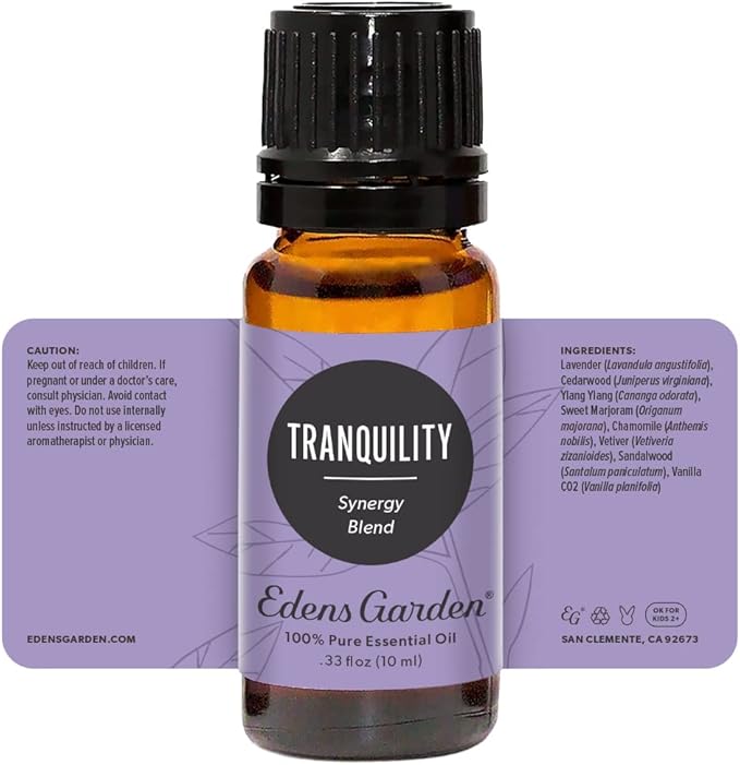 Edens Garden Tranquility Essential Oil Blend- 100% Pure Premium Grade, Undiluted, Natural, Therapeutic, Aromatherapy, The Best for Diffusing, Candle, Laundry, Humidifiers 10 ml (.33 fl oz)