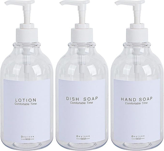 Shampoo and Conditioner Dispenser for Shower Wall,Shower Soap Dispenser 3 Chamber No Drill,Refillable for Shampoo Lotion Oil Shower Soap Hand Soap and Dish Soap…