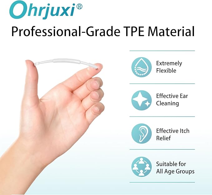 Ear Wax Removal Tool - 18 PCS Reusable Ear Cleaners, Professional-Grade TPE, Effective & Gentle Ear Cleaning Kit, Clogged & Itch Ear Relief - Suitable for All Types of Ears(3 Styles)