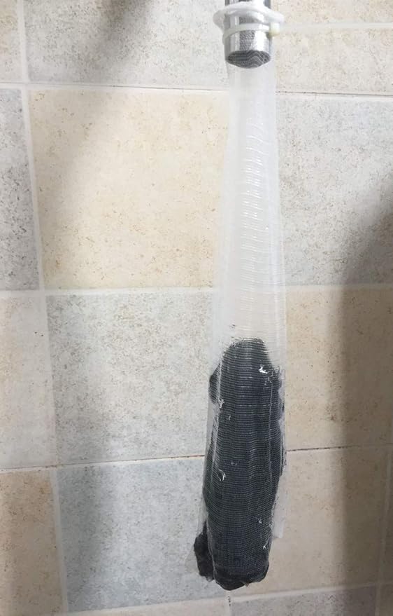 50 Pieces Washing Machine Hose Lint Traps Pet Dog Hair Catcher for Washer Laundry Lint Snare Sink Drain Hose Filter Dryer Mesh Bag with 50pcs Cable Ties