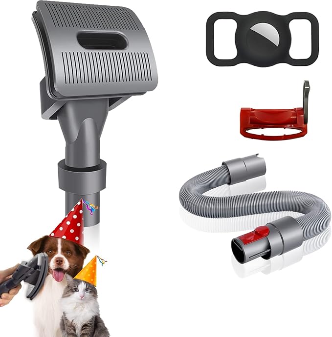 4pcs Pet Grooming Kit for Dyson V15 V12 V11 V10 V8 V7 Vacuum Cleaners,Pet Attachments for Dyson,Ideal for Long or Medium Hair Dog