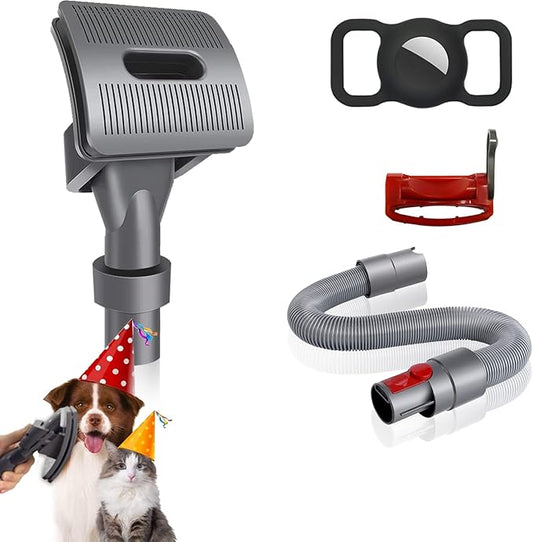 4pcs Pet Grooming Kit for Dyson V15 V12 V11 V10 V8 V7 Vacuum Cleaners,Pet Attachments for Dyson,Ideal for Long or Medium Hair Dog