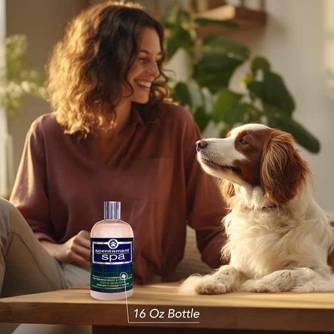 Best Shot Pet Scentament Spa Seasonal Facial & Body Wash, Berry Amaretto, 16 oz (S55-16oz)