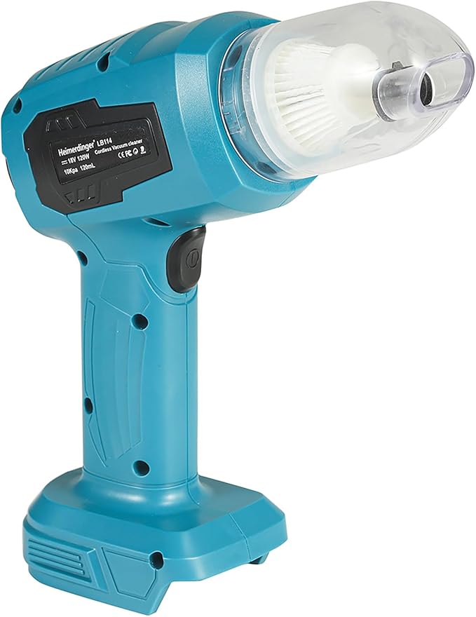 Heimerdinger Cordless 4-in-1 Handheld Vacuum & Blower for Makita 18V Battery, 21000Pa Powerful Suction Wireless Portable Dust Buster for Car Cleaning, Home Use and Pet Hair