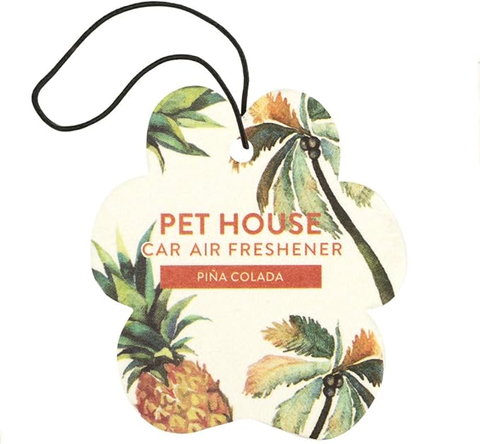One Fur All Pet-Friendly Car Air Freshener - Pina Colada Pack of 4 - Non-Toxic, Long-Lasting Odor Eliminating Air Freshener for Small Spaces & Cars