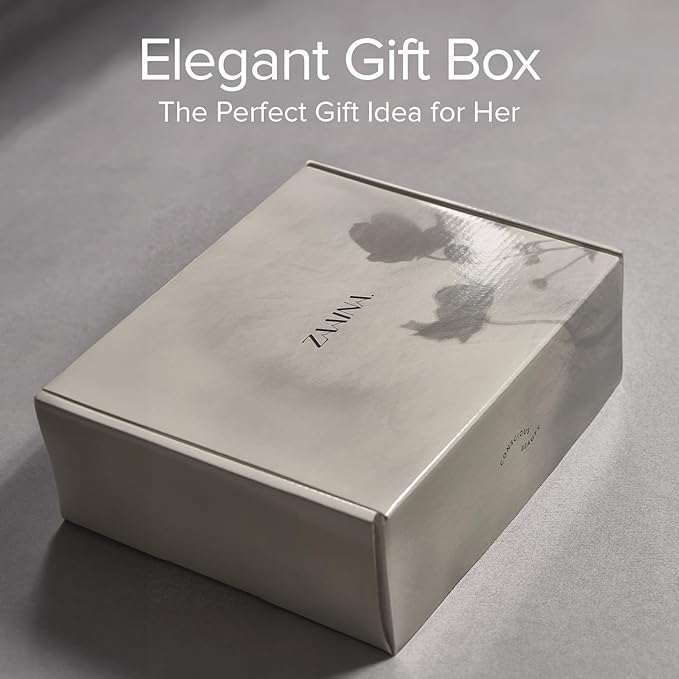 ZAAINA Spa Gift Set for Her - Relaxation Spa Kit for Women, Holiday Spa Gift Basket, Pampering At Home Bath and Body Self Care Spa Package, Christmas Gifts for Mom Wife, Spa Birthday Gifts for Women