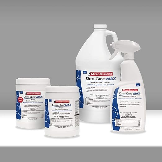 Micro-Scientific M60035 Opti-Cide Max Disinfectant Cleaner and Sanitizer, 1 gallon