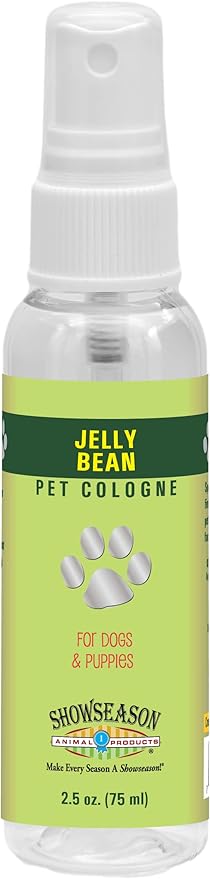 Showseason Jelly Bean Pet Cologne 2.5 oz For Dogs |Travel Size | Long-Lasting Odor Eliminator | Cruelty-Free | Travel Size| Biodegradable and Non-Toxic | Made in USA