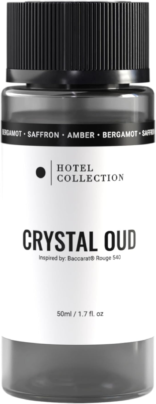 Hotel Collection Diffuser Oil-Crystal Oud-Aromatherapy Essential Fragrance Oil-Hints of Bergamot, Sweet Berries, Jasmine& Saffron-50ML 1.7 Fl oz