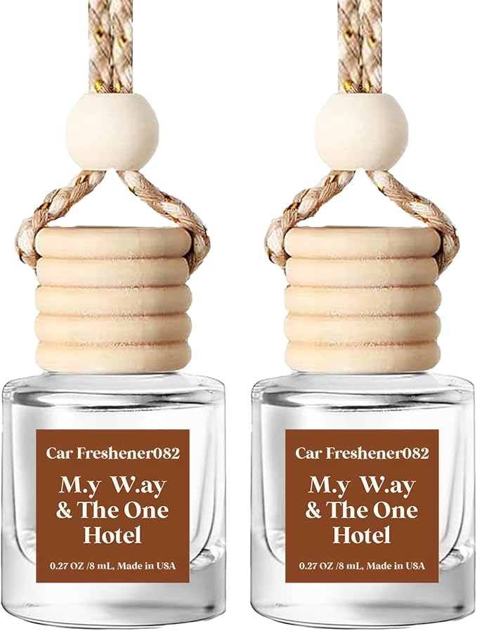C Classy Car Air Freshener Hanging 2 Pack, My Way & The One Hotel Essential Oil Diffuser for C ar, Long-Lasting Fragrance, Car Air Fresheners for Women & Men Gift, Made in USA