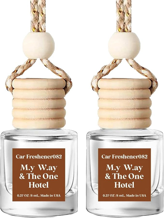 C Classy Car Air Freshener Hanging 2 Pack, My Way & The One Hotel Essential Oil Diffuser for C ar, Long-Lasting Fragrance, Car Air Fresheners for Women & Men Gift, Made in USA