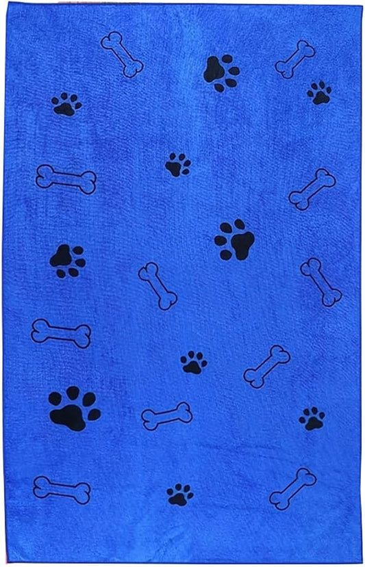 Dog Towels for Drying Dogs,Microfiber Pet Grooming Towel Quick Drying Bathing Supplies Bathing Shower BeachTowel for Dogs Cats and Other Pets,Blue 1-Pack