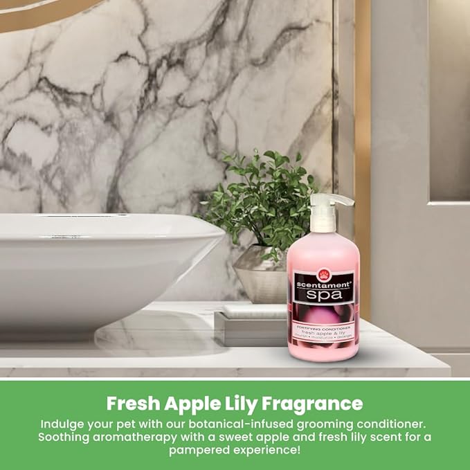 Best Shot Scentament Spa Fortifying Puppy Conditioner, Ideal Skin Care Product, for Deep Cortex Conditioning, Fresh Apple Lily, 16 Oz.