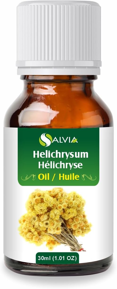 Helichrysum Essential Oil (Helichrysum Italicum) 100% Pure & Natural - Undiluted Uncut Aromatherapy Premium Oil - Therapeutic Grade - 30 ML