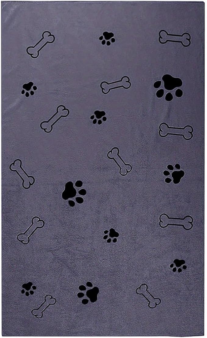 Dog Towels for Drying Dogs,Microfiber Pet Grooming Towel Quick Drying Bathing Supplies Bathing Shower BeachTowel for Dogs Cats and Other Pets,Grey 1-Pack