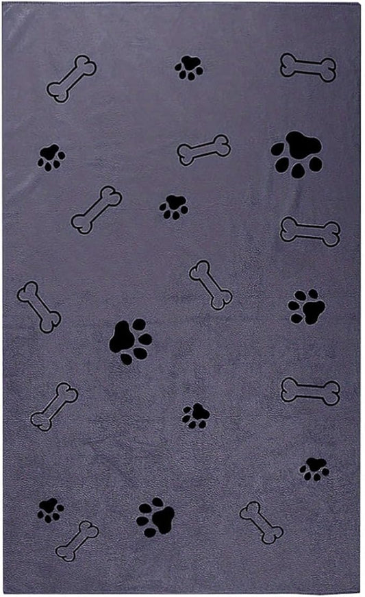 Dog Towels for Drying Dogs,Microfiber Pet Grooming Towel Quick Drying Bathing Supplies Bathing Shower BeachTowel for Dogs Cats and Other Pets,Grey 1-Pack