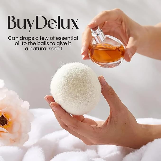 Wool Dryer Balls – XL 7cm (4 Pack) | 100% New Zealand Wool | Natural Fabric Softener, Eco-Friendly & Reusable Laundry Balls, Reduces Wrinkles & Pet Hair, Safe for Baby & Sensitive Skin