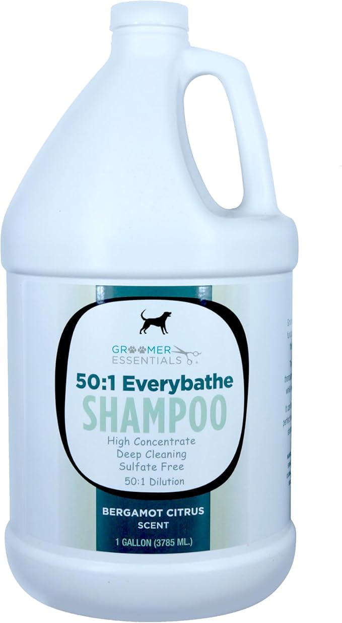 50:1 Everybathe Shampoo - 1 Gallon - Can Be Diluted Up to 50:1 - Can Be Used On Dogs Or Cats 12 Weeks Or Older - Free of Parabens and Sulfates