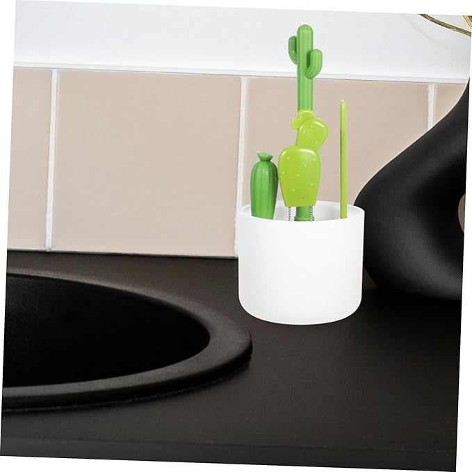 2sets Multi-Function Cactus Bottle Brush Cleaning Kit for Cup Lids Straw and Tight Spaces and Reusable Bottle Cleaners