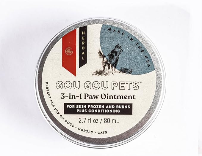 3-in-1 Paw Ointment Holistic Natural Derived Herbalfor Dogs, Cats, Horses: Conditioning & Moisturizing for Extreme Heat & Cold Causing Frozen & Burned Paws - Made in USA - 1 oz