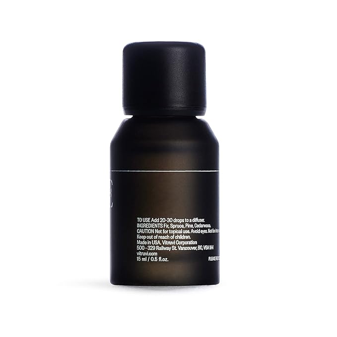 Vitruvi Grove, Grounding Essential Oil Blend, 100% Pure Pine, Fir, Spruce and Cedarwood Oil (0.5 fl.oz)