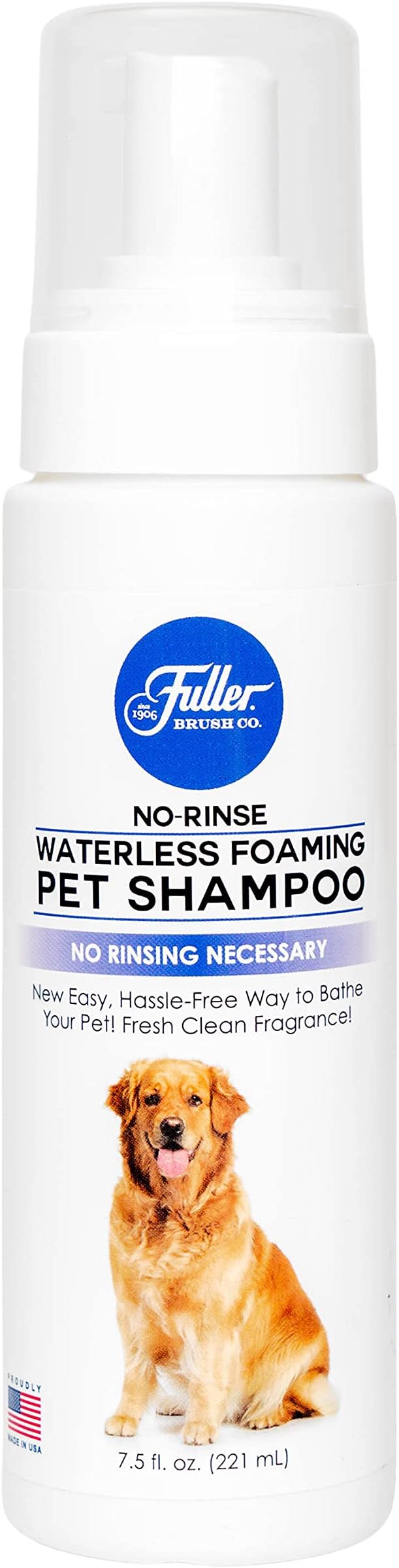 No-Rinse Waterless Foaming Pet Shampoo