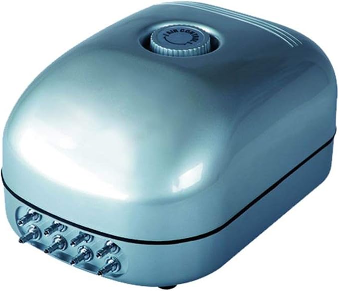 Hydrofarm AAPA25L Active Aqua Air Pump, 8 Outlets, 12W, 25 L/Min, 25L, White