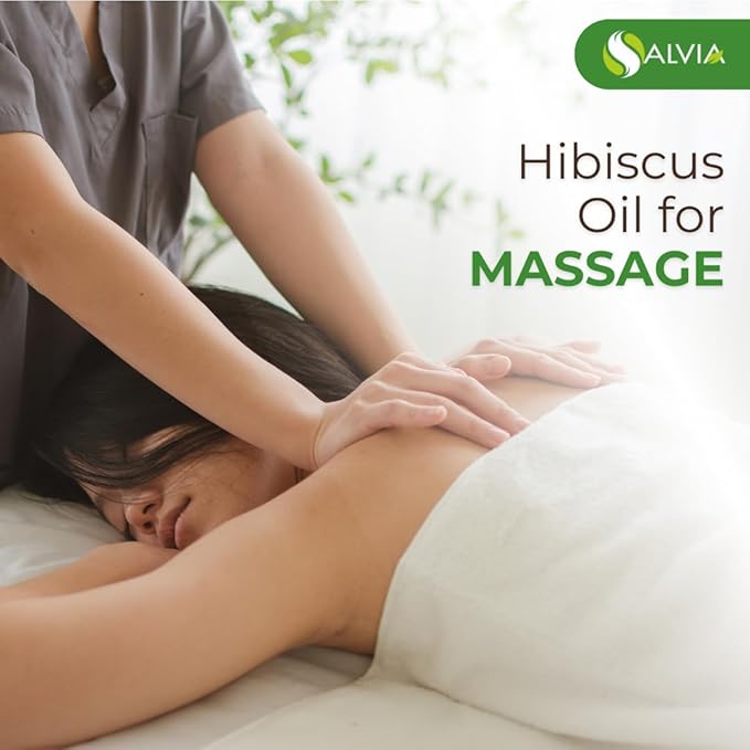 Hibiscus Oil (Hibiscus Sabdariffa L) Therapeutic Essential Oil by Salvia Amber Bottle 100% Natural Uncut Undiluted Pure Cold Pressed Oil (16.907 floz with dr)