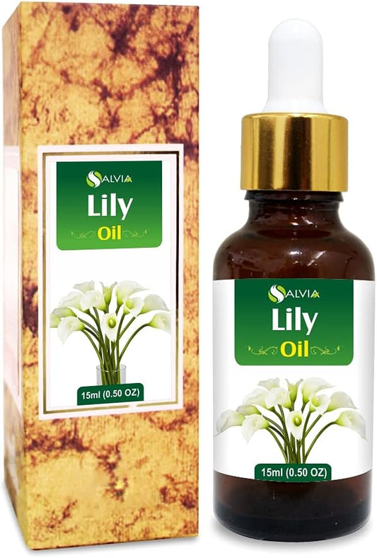 'Lily (Lilium Auratum) Essential Oil Pure and Natural Undiluted Uncut Oil | Use for Aromatherapy Scented Fragrance Oil | Therapeutic Grade (15 ML with Dropper)