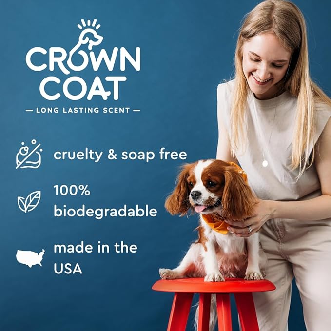 Crown Coat Almond Grove All Purpose Dog Conditioner, 1 Gallon - New Long Lasting Fragrance Technology, Professional Grooming Grade, Naturally Derived Ingredients, Soothes and Strengthens The Coat