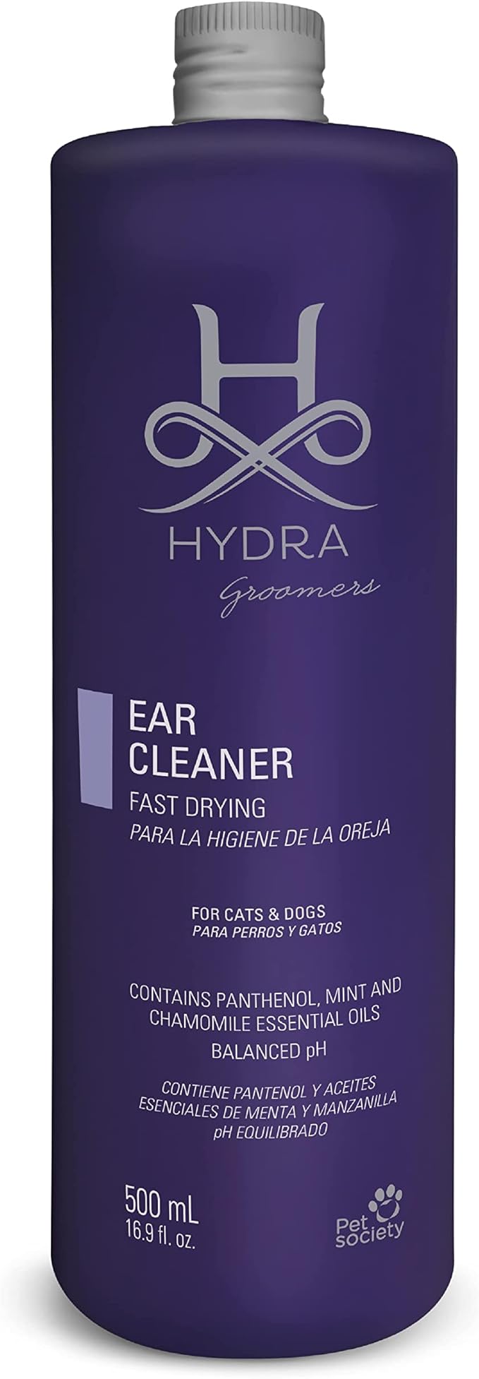 Hydra Professional Ear Cleaner, Cat and Dog Ear Cleaner, All Breeds and Coat Types, 16.9 Ounces