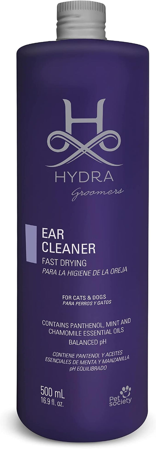 Hydra Professional Ear Cleaner, Cat and Dog Ear Cleaner, All Breeds and Coat Types, 16.9 Ounces