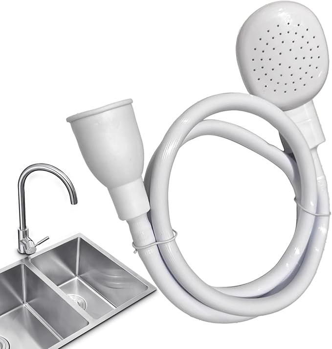 6.56FT/2M Sink Spray Hose,Faucet Sprayer Hose,Sink Hose Attachment for Portable Hand Held Shower Head Sprayer,Shampoo Sprayer Hose for Bathing Baby,Pets,Washing Hair,Rinsing Vegetables