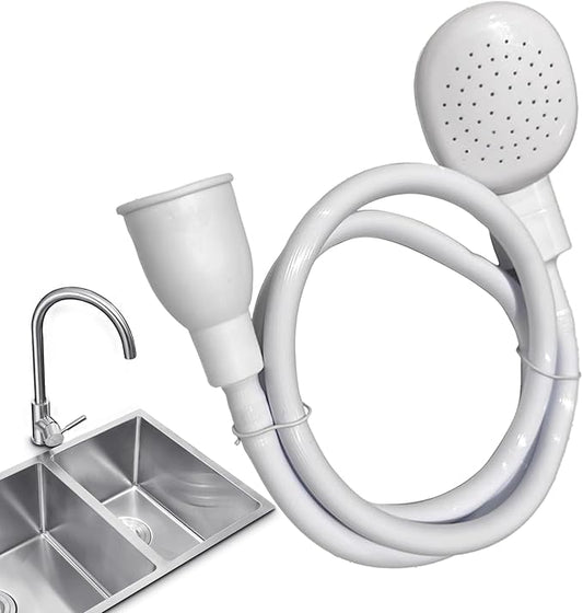 6.56FT/2M Sink Spray Hose,Faucet Sprayer Hose,Sink Hose Attachment for Portable Hand Held Shower Head Sprayer,Shampoo Sprayer Hose for Bathing Baby,Pets,Washing Hair,Rinsing Vegetables