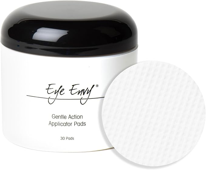 Eye Envy Gentle Action Dry Applicator Pads for Dogs and Cats. Use with Tear Stain Remover Solution. 30 Count with Reusable Jar. Waffle-Like Texture Gently Cleans. Lint Free, Non-Absorbent