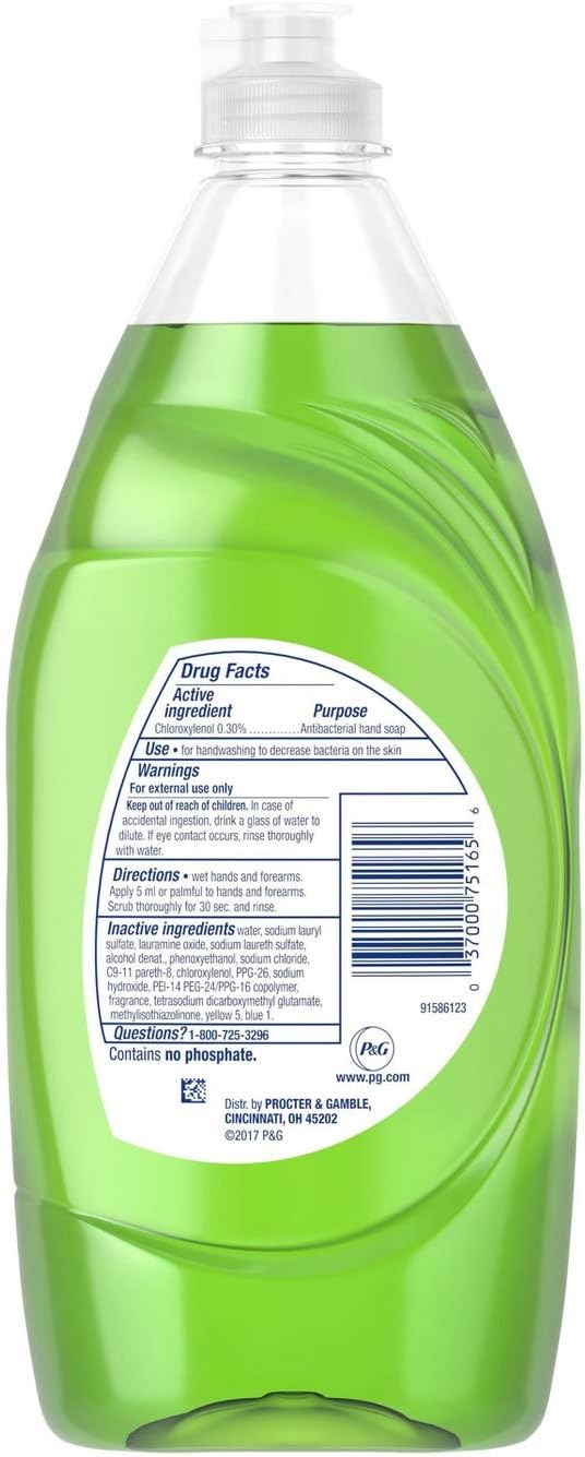 2 Pk. Dawn Ultra Antibacterial Dishwashing Liquid, Apple Blossom 19.4 (38.8 Fl. Oz. Total)
