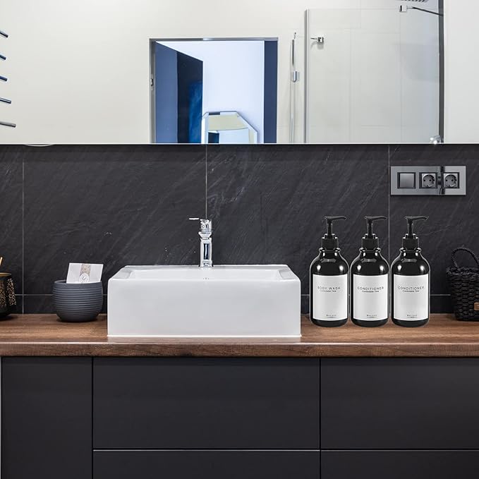 Shampoo and Conditioner Dispenser for Shower Wall,Shower Soap Dispenser 3 Chamber No Drill,Refillable for Shampoo Lotion Oil Shower Soap Hand Soap and Dish Soap…