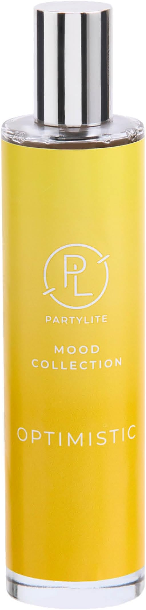PartyLite Optimistic Scented Room Spray, 100mL,with Notes of Sparkling Mandarin & Tart Lemon, Part of the Mood Collection, Refreshing Tropical, Perfect for Gifting