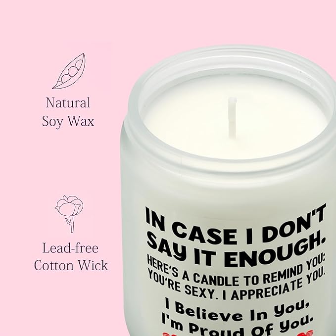 Lihome Gifts for Her - Anniversary Wedding, Birthday, Christmas, Friendship Gifts, Natural Soy Wax Vanilla Coconut Scented Candles(7oz)