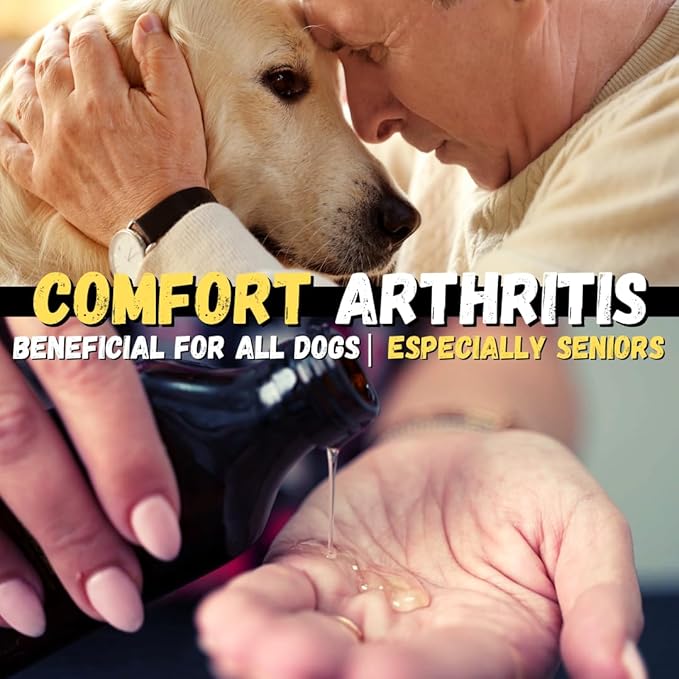 KELEBS Dog Arnica Massage Oil | Pain Relief for Muscles, Arthritis, HIPS, and Joints | for Active & Senior Dogs | Organic Essential Oil Blend with Arnica | Glass Bottle