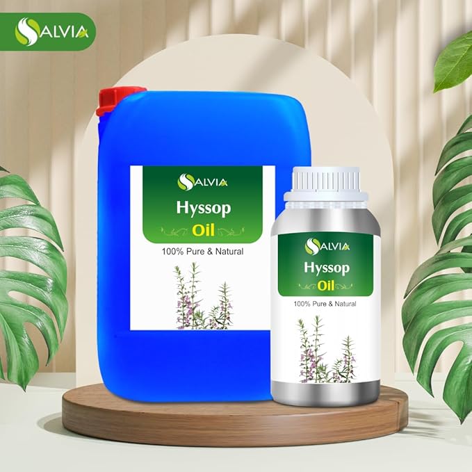 Hyssop (Hyssopus Officinalis) Essential Oil 100% Pure & Natural Undiluted Uncut Oil | Use for Aromatherapy | Therapeutic Grade - 250ml